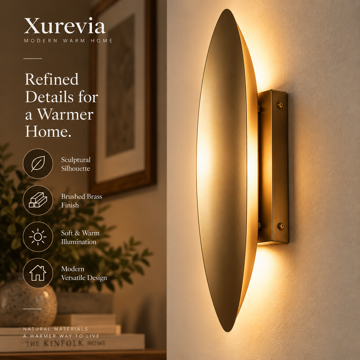 Xurevia Elara Sculptural Wall Sconce