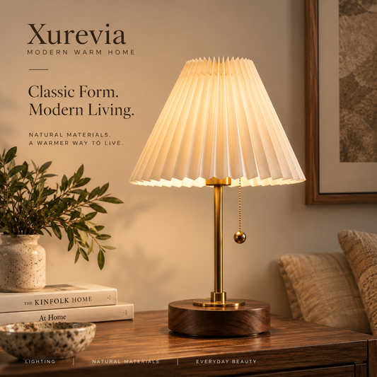 Xurevia Arden Pleated Table Lamp